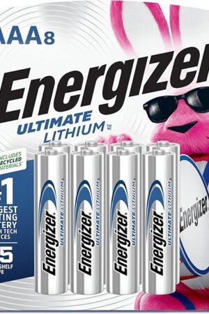 Energizer Ultimate Lithium AAA Batteries (8 Pack), Lithium Triple A Batteries