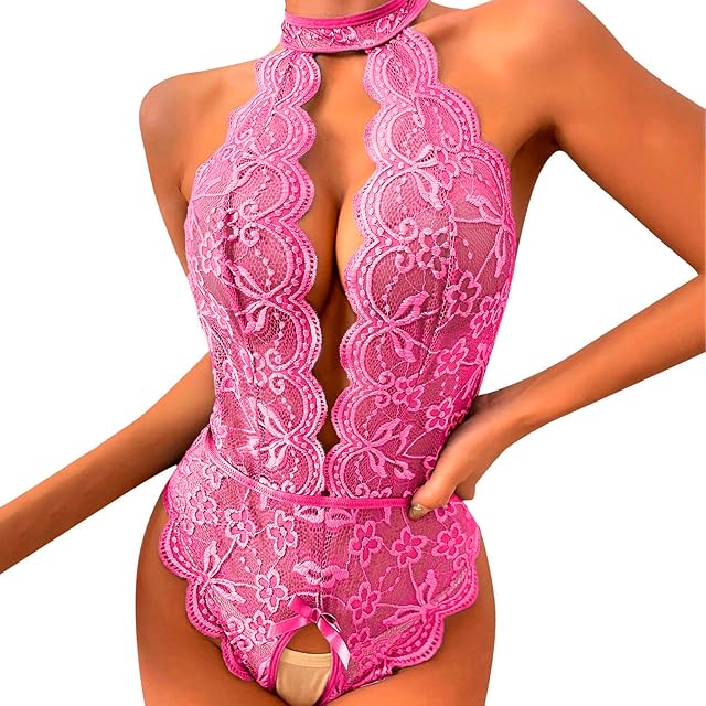 Women's Plus Size Floral Lace Spaghetti Strap Corset Lingerie Hollow Underwear Bra Bandage Push Sexy Up
