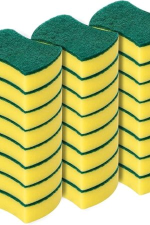 Kitchen Cleaning Sponges,24 Pack Eco Non-Scratch for Dish,Scrub Sponges
