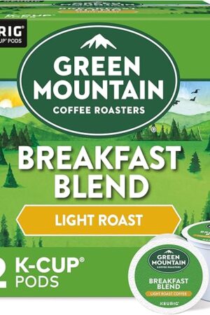 Green Mountain Coffee Roasters Breakfast Blend Single-Serve Keurig K-Cup Pods, Light Roast Coffee, 72 Count