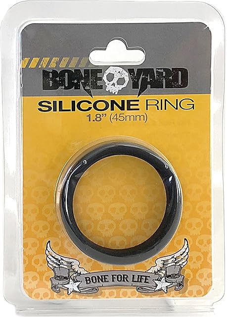 Boneyard Silicone Cock Ring (18?) 45mm - Black
