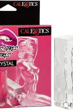 CalExotics Girls Girls Girls Crystal Male Masturbator, See Through Transparent Design and Closed End Superior Suction - SE-0892-05-3