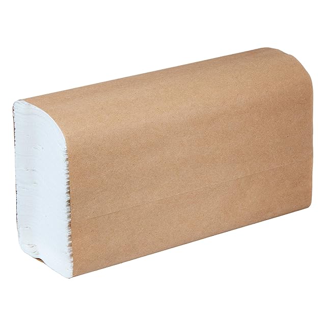 AmazonCommercial FSC Certified Ultra Plus Universal Multifold Paper Towels, 2400 Count, 16 Pack of 150, White