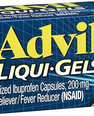 Advil Liqui-Gels Pain Reliever and Fever Reducer, Pain Medicine for Adults with Ibuprofen 200mg for Headache, Backache, Menstrual Pain and Joint Pain Relief - 160 Liquid Filled Capsules