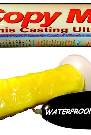 Yellow Penis Replica Vibrator Maker with Suction Cup Base Complete in-Home Casting Kit (Original Size Kit - Up to 6 Inches) by The Copy Me! Casting Kit Collection