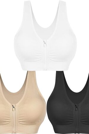 Women's Removable Padded Strappy Sports Bra Yoga Tops Activewear for Women