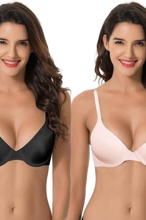 Women's Plus Size Padded Underwire Convertible Full Coverage Bra