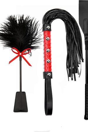 Fetish Sex Toys BDSM Starter Kit Sex Whip for Spanking Adults Sets Feather Tickler for People