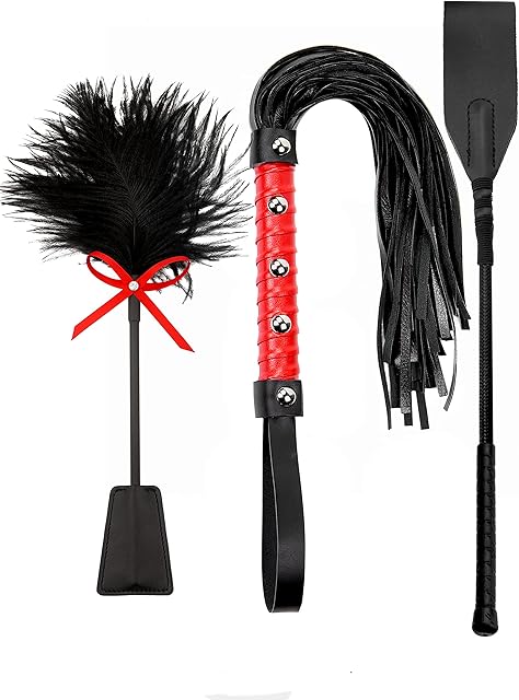 Fetish Sex Toys BDSM Starter Kit Sex Whip for Spanking Adults Sets Feather Tickler for People