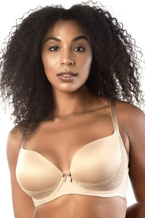 Casey 2801 Women's Wired Padded Plunge Seamless T-Shirt Bra