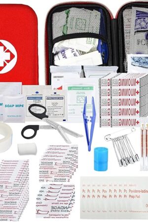 Car First Aid Kits 275Pcs Survival Gear Home Travel Size Small Emergency Kit Tactical Hiking EVA Camping Essentials Backpack Sports Office Boat Urgent Accident