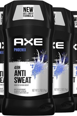 AXE Antiperspirant Deodorant for Men Phoenix 4PK 48H Sweat & Odor Protection for Long Lasting Freshness, Crushed Mint & Rosemary Men's Deodorant 27 oz