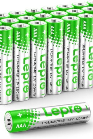 Lepro AAA Batteries 24 Pack, Triple A Batteries with Ultra Long-Lasting Power ? High Performance,15V Leak-Proof, Corrosion-Resistant Alkaline AAA Batteries, Ideal for Home & Office Devices