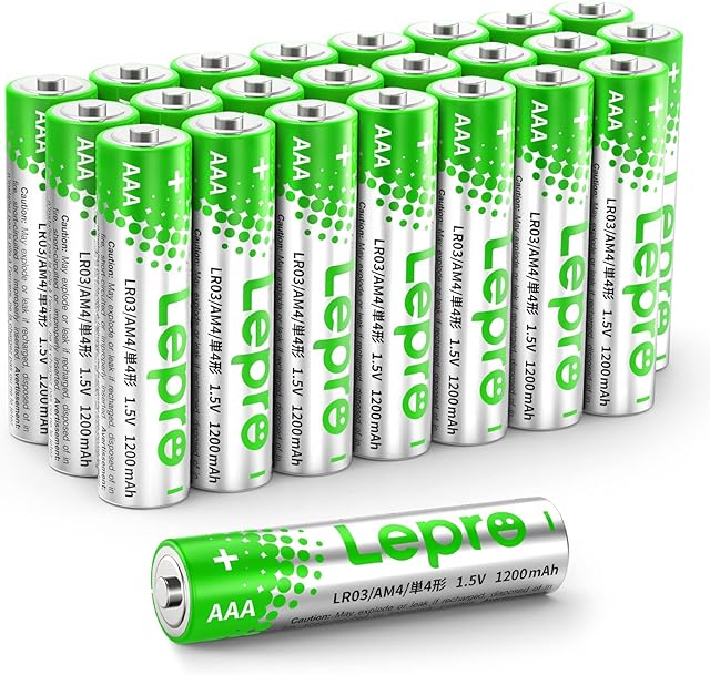 Lepro AAA Batteries 24 Pack, Triple A Batteries with Ultra Long-Lasting Power ? High Performance,15V Leak-Proof, Corrosion-Resistant Alkaline AAA Batteries, Ideal for Home & Office Devices
