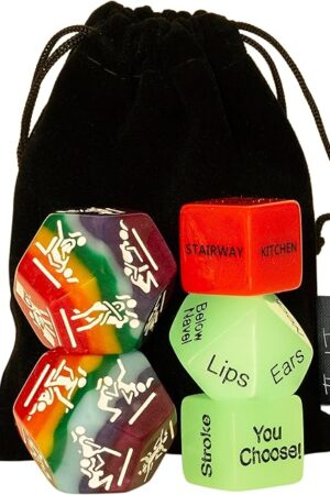 Women LGBTQ+ 5 Sex Dice Set for Couples, Pride Sex Game Naughty Love Dice, Adult Game Night, Men Model Available, Sex Party Dice, Sex Positions, Lesbian Valentines Gift Toy Gay Romance