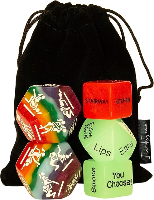 Women LGBTQ+ 5 Sex Dice Set for Couples, Pride Sex Game Naughty Love Dice, Adult Game Night, Men Model Available, Sex Party Dice, Sex Positions, Lesbian Valentines Gift Toy Gay Romance