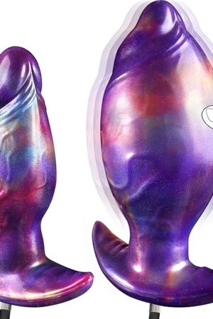 Inflatable Butt Plug Large Anal Toys, Huge Anal Plug Silicone Prostate Toy with Safe T-Shape Base, Expanding Anal Dildo Dialator Strechers Gay Sex Toys, XL Buttplug Fantasy Adult Toys for Men Women