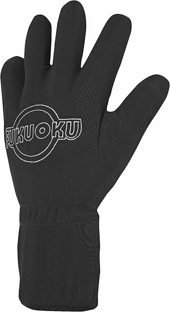 Fukuoku Massage Glove Vibrator, Left Hand, Black, Large