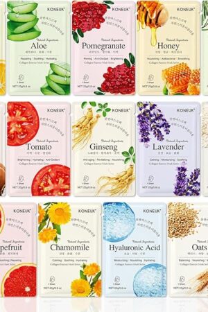 14 Pack Sheet Face Masks Skincare for All Skin Types, Hydrating Face Masks Suitable for Sensitive Skin, Bulk Facial Mask Set for Women Skin Care, Face Mask Gifts Set for Face Spa