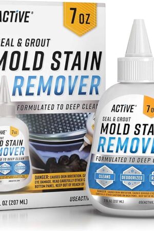 ACTIVE Mold Stain Remover Gel Cleaner Heavy Duty Stain Cleaner for Front Loader Washing Machine Seal, Bathroom Grout, Shower, Caulk - Front Load Washer Cleaning Solution - 7 Fl Oz