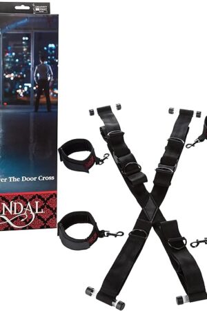 CalExotics Scandal Over the Door Cross ? Luxury Bondage Restraints for Couples ? BDSM Toys for Couples ? Black