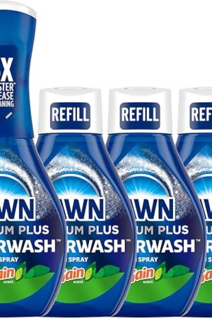Dawn Powerwash Gain Original Dish Spray, Liquid Dish Soap, Dish Soap Refill, , 1 Starter Kit + 3 Refills, 64 Fl Oz Total (16 fl oz/bottle)
