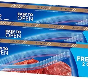 Ziploc Two Gallon Food Storage Freezer Bags, Grip 'n Seal Technology for Easier Grip, Open, and Close, 10 Count, Pack of 3 (30 Total Bags)