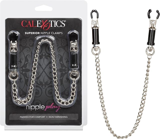 CalExotics Novelties Nipple Play Superior Clamps, Silver