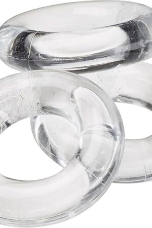 Cock Ring Combo Pack, Clear, 0.01 Pound