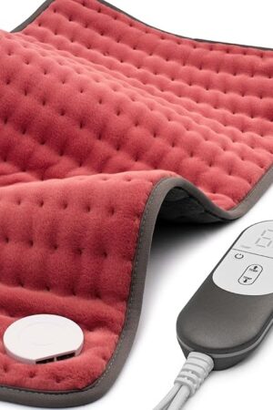 Heating pad for Back, Neck, Shoulder, Cramps and Leg Pain Relief, Heat Pads Christmas Gifts for Women, Men, Mom, Dad, Auto-Off,Machine Washable,Moist Dry Heat Options,Extra Large 12"x24"