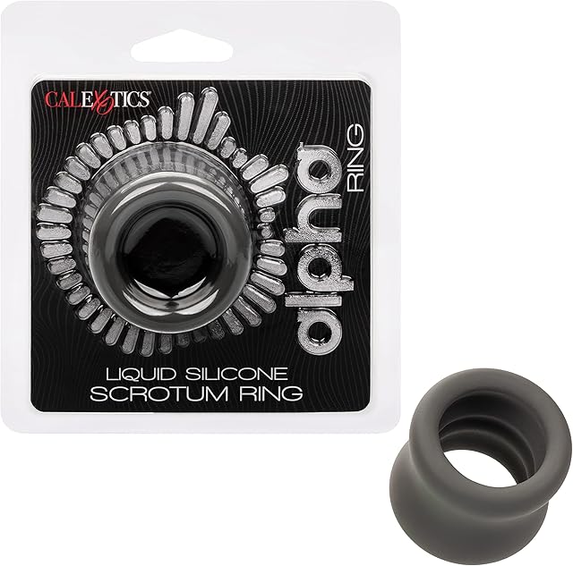 CalExotics Alpha Liquid Silicone Scrotum Cock Ring for Men - SE-1492-60-2