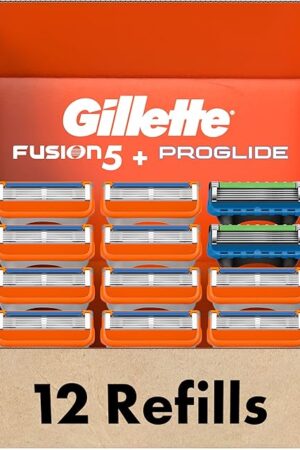 Gillette Fusion5 Men's Razor Blade Refills, 10 Count + Fusion5 ProGlide Razor Blade Refills - 2 Count | One Pack of 12 Refills