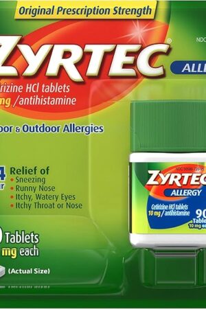 Zyrtec 24 Hour Allergy Relief Tablets - 10mg, 90 ct