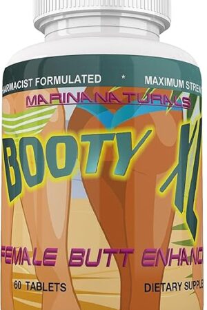 BOOTY XL Best Female Butt Enhancement & Enlargement Pills, Get a Firm, Fuller & Sexy Buttocks, Butt Enhancer. 2600Mg Formula (The Most Dense & Complete Formula Online).