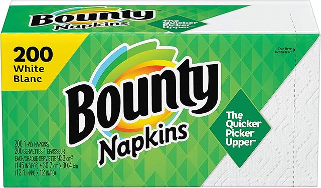 Bounty Quilted Table Napkin, 12" x 12", White