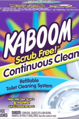Kaboom Scrub Free! Toilet Bowl Cleaner System with 2 Refills