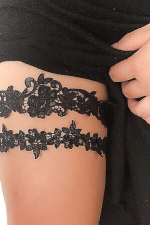 Lace Bridal Garter Belt - White Wedding Garter Accessory