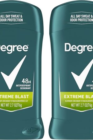 Degree Men Original Protection Antiperspirant Deodorant Extreme Blast Twin Pack 48-Hour Sweat and Odor Protection Antiperspirant For Men 27 oz
