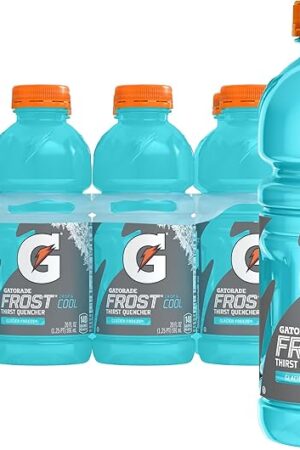 Gatorade Thrist Quencher, Frost Glacier Freeze Sports Drinks, 20 Fl Oz Bottles, 8 Pack