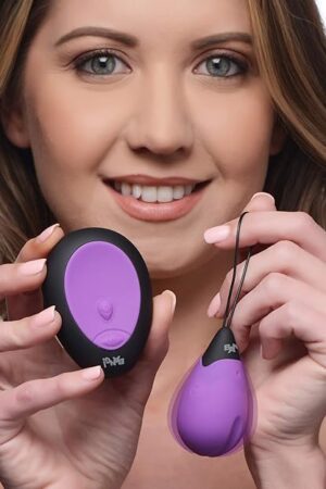 10X Silicone Vibrating Egg - Purple