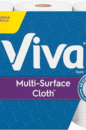 Viva Multi-Surface Cloth Paper Towels, 3 Double Rolls, 110 Sheets Per Roll