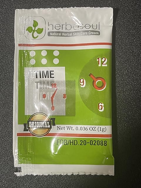 Generic Herbasoul Natural Herbal Cream, Green and White