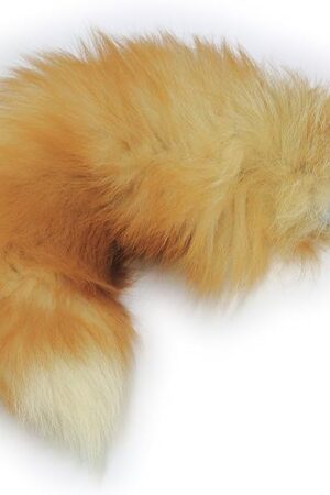 Fosrion Fox Tail Anal Butt Plug G-Spot Stimulating Great Pleasure Valentine's Sex Toy(Yellow)