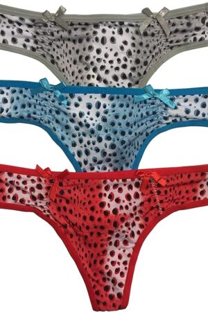 Women's 3 Pack Sexy Lace Thong Panty - One Size Fits All (fits S/M)