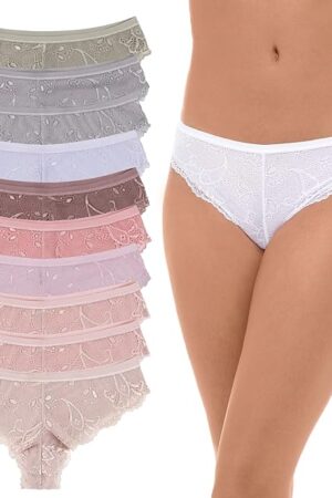 Women's Sexy Stretch Lace Hipster Panties - Multi Packs