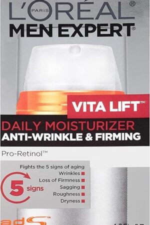 L'Oreal Paris Men Expert Vitalift Anti-Wrinkle & Firming Face Moisturizer with Pro-Retinol, 16 oz