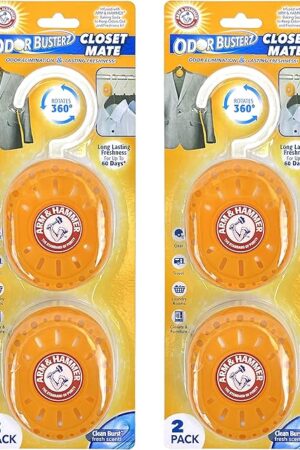 Arm & Hammer Odor Busterz Closet Mate, 4 Count Deodorizer