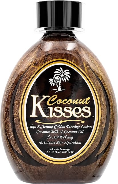 Ed Hardy Coconut Kisses Golden Tanning Lotion Cruelty Free, Gluten Free, Mineral Oil Free, DHA Free for All skin type,135 oz