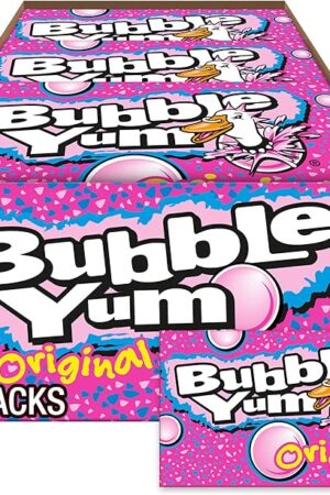 BUBBLE YUM Original Flavor Chewy, Bubble Gum Packs, 282 oz (12 Count)