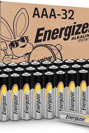 Energizer Alkaline Power AAA Batteries, 32 Count, Long-Lasting Triple A Batteries, Suitable for Everyday Electronics and Emergency Gear